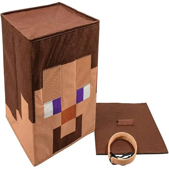 Minecraft Steve Headpiece/Block Head Costume Mask | One Size {3}