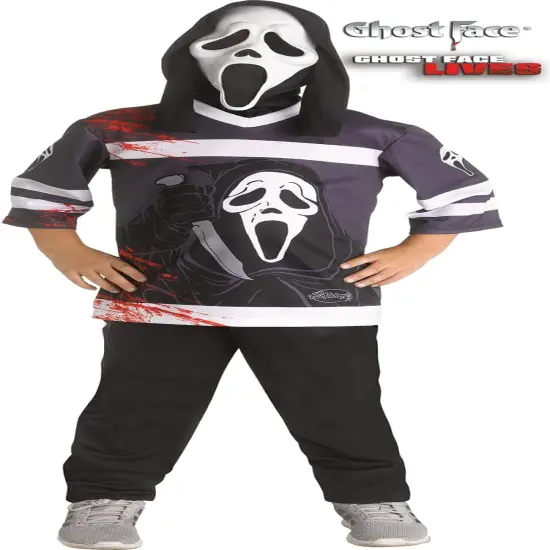 Ghost Face Hockey Jersey Child Costume {3}