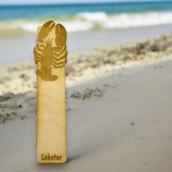 Bookmark - Lobster - Birch wood {3}