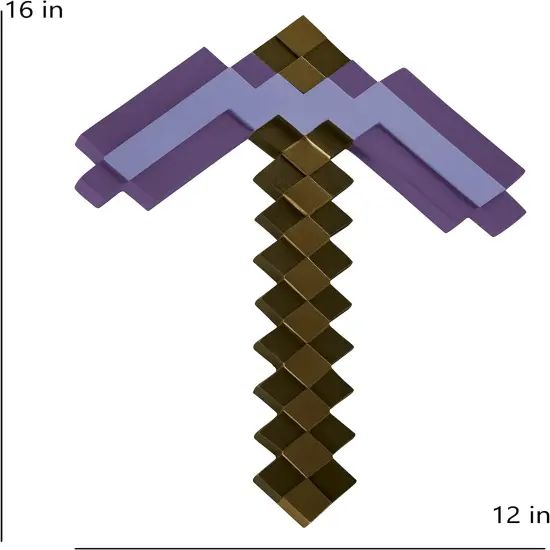 Minecraft Enchanted Purple Pickaxe Costume Accessory {3}