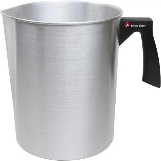 Candle Making Pouring Pot, 4 Pounds, Dripless Pouring Spout & Heat-Resisting Handle Designed Wax Melting Pot, Aluminum Construction Candle Making Pitcher {1}