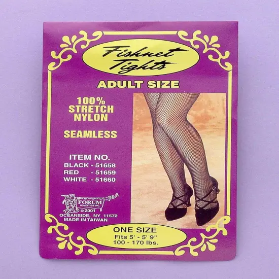 Adult Costume Black Fishnet Pantyhose {1}