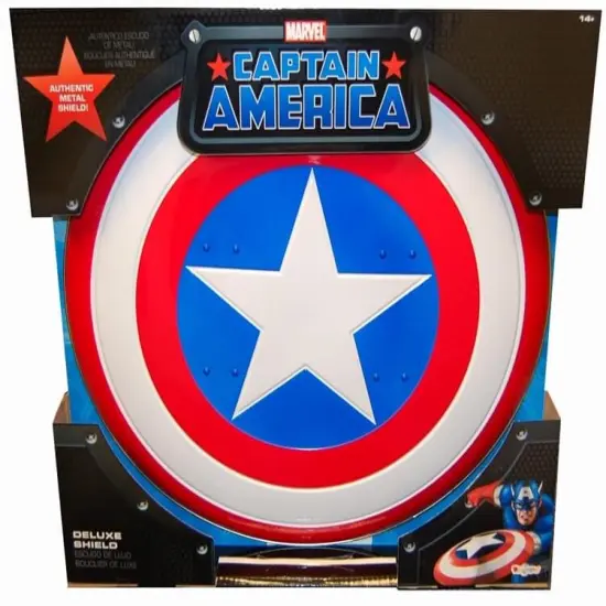 Captain America Deluxe Superhero Metal Shield Costume Accessory {3}
