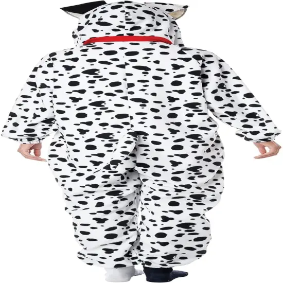 Dalmatian Adult Fleece Jumpsuit Costume {3}