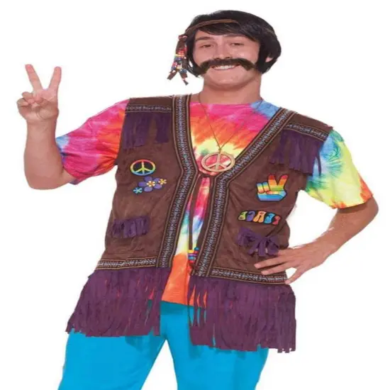Hippie Peace Vest Adult Costume Accessory {1}