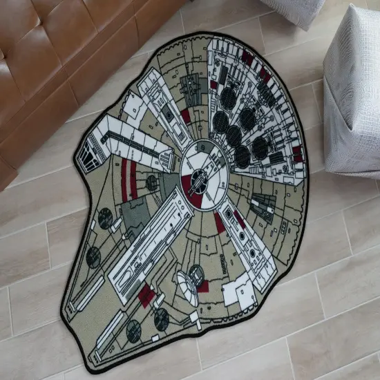 Star Wars Millennium Falcon Small Area Rug | 39 x 52 Inches {6}