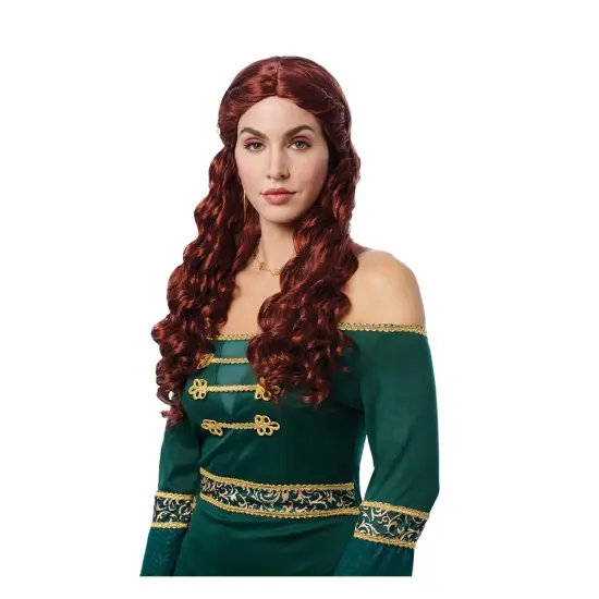 Emerald Queen Adult Auburn Costume Wig {1}