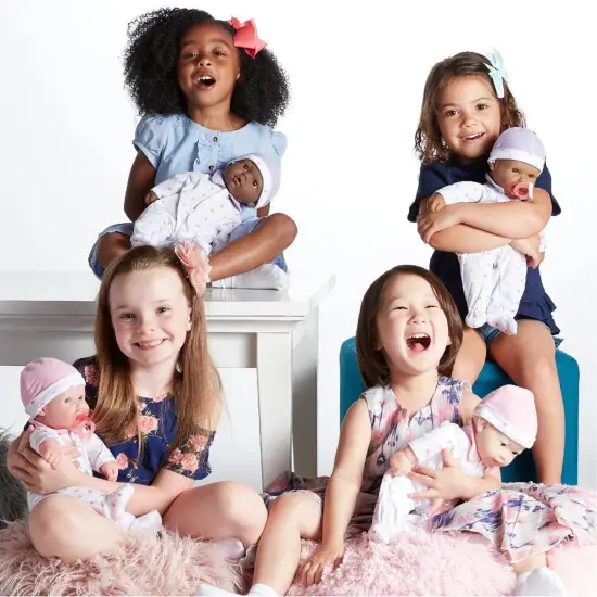 La Baby Soft 16" Baby Doll, Purple with Pacifier, Hispanic {4}