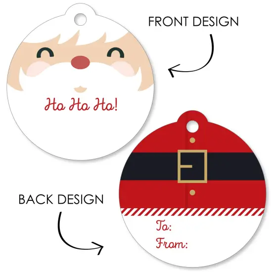Big Dot of Happiness Jolly Santa Claus - Christmas Party Favor Gift Tags (Set of 20) {6}