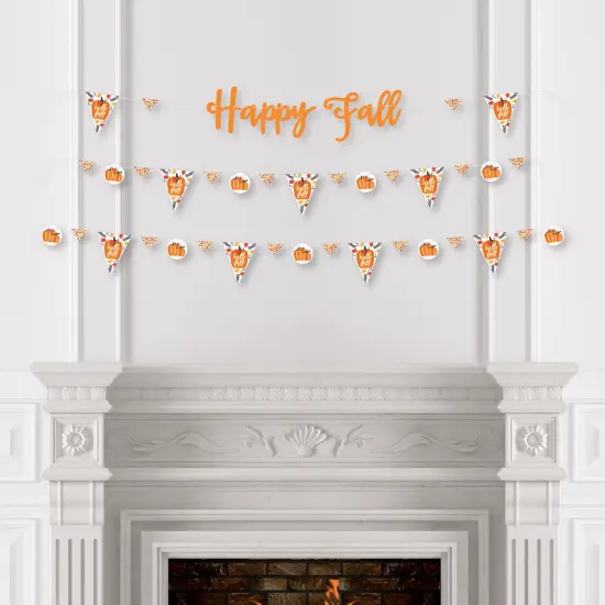 Big Dot of Happiness Fall Pumpkin - Halloween or Thanksgiving Party Letter Banner Decoration - 36 Banner Cutouts and Happy Fall Banner Letters {4}