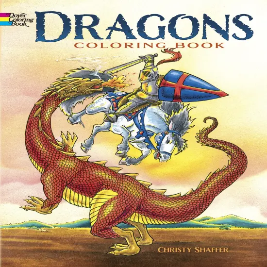 Dragons Coloring Book-Softcover {1}