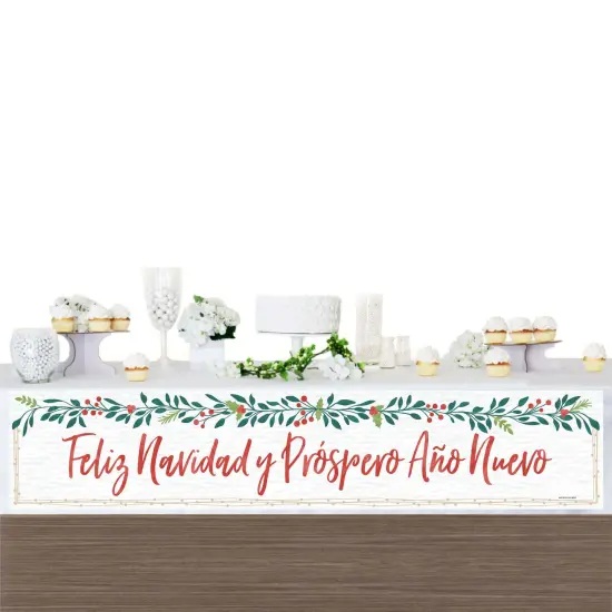 Big Dot of Happiness Feliz Navidad - Holiday and Spanish Christmas Party Decorations Party Banner {4}