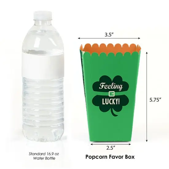 Big Dot of Happiness St. Patrick's Day - Saint Paddy's Day Party Favor Popcorn Treat Boxes - Set of 12 {3}