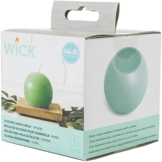 We R Wick Candle Mold-Ball {2}