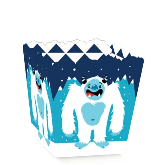 Big Dot of Happiness Yeti to Party - Party Mini Favor Boxes - Abominable Snowman Party or Birthday Party Treat Candy Boxes - Set of 12 {1}