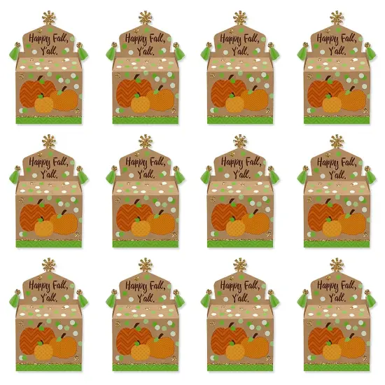Big Dot of Happiness Pumpkin Patch - Treat Box Party Favors - Fall, Halloween or Thanksgiving Party Goodie Gable Boxes - Set of 12 {6}