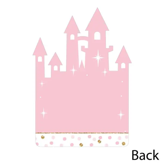 Big Dot of Happiness Little Princess Crown - Shaped Thank You Cards - Baby Shower or Birthday Party Thank You Note Cards with Envelopes - Set of 12 {6}