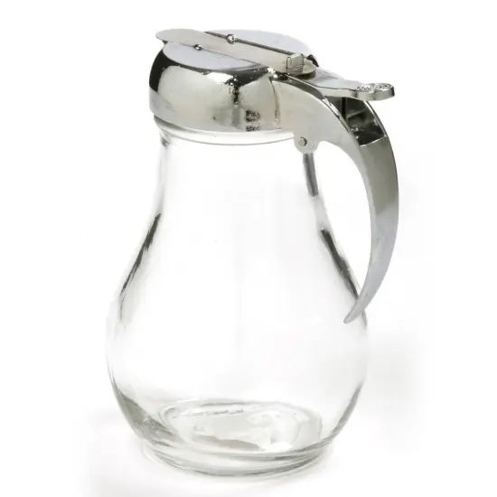 Norpro Clear Glass Honey and Syrup Dispenser Tear Drop Shape 12 Oz {1}