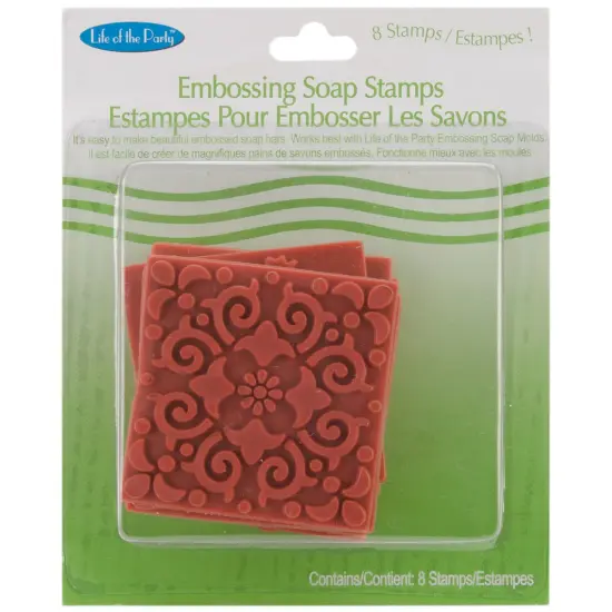 Life Of The Party Soap Embossing Stamp Assortment 8/Pkg-Square {1}