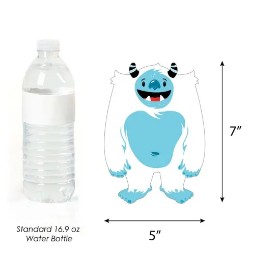Big Dot of Happiness Yeti to Party - Decorations DIY Abominable Snowman Party or Birthday Party Essentials - Set of 20 {6}