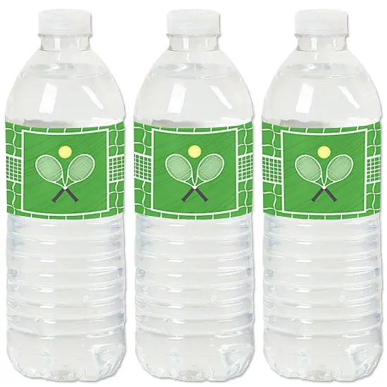Big Dot of Happiness You Got Served - Tennis - Baby Shower or Tennis Ball Birthday Party Water Bottle Sticker Labels - Set of 20 {1}