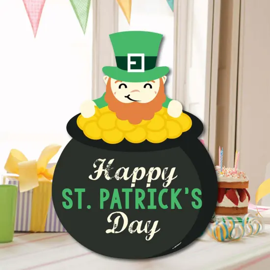 Big Dot of Happiness St. Patrick's Day - Party Decorations - Saint Paddy's Day Party Welcome Yard Sign {7}