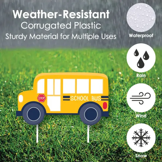 Big Dot of Happiness Back to School - Yard Sign and Outdoor Lawn Decorations - First Day of School Classroom Yard Signs - Set of 8 {4}