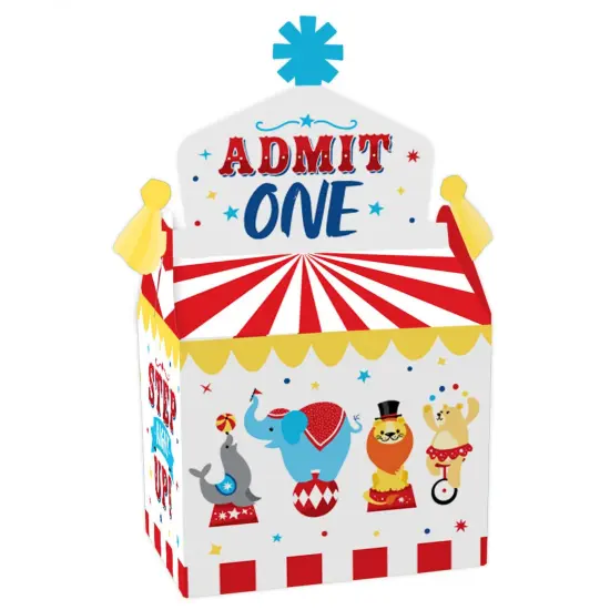 Big Dot of Happiness Carnival - Step Right Up Circus - Treat Box Party Favors - Carnival Themed Party Goodie Gable Boxes - Set of 12 {1}