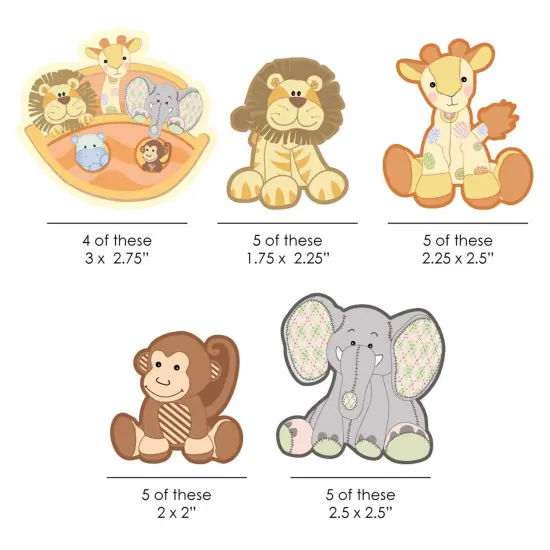 Big Dot of Happiness Noah's Ark - DIY Shaped Baby Shower or Birthday Party Cut-Outs - 24 Count {3}