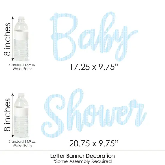 Big Dot of Happiness Baby Boy Dinosaur - Baby Shower Letter Banner Decoration - 36 Banner Cutouts and Baby Shower Banner Letters {7}