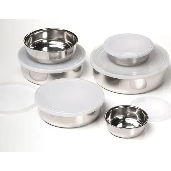 Lindy's 10 Piece Stainless Steel Nesting Bowl Set {4}