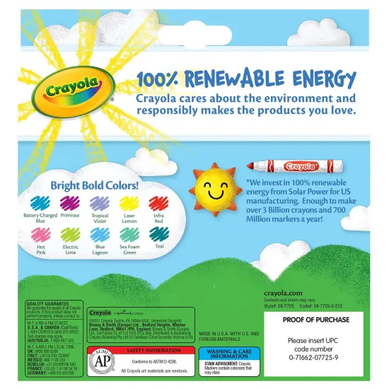 Crayola Broad Line Markers-Assorted Colors 10/Pkg {3}