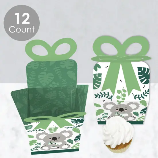 Big Dot of Happiness Koala Cutie - Square Favor Gift Boxes - Bear Birthday Party and Baby Shower Bow Boxes - Set of 12 {4}