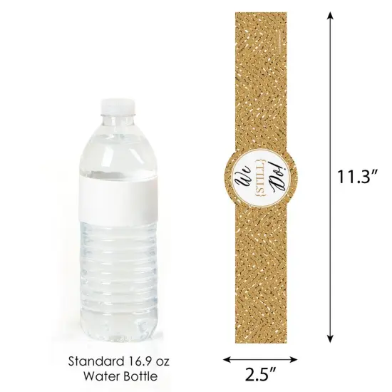 Big Dot of Happiness We Still Do - 50th Wedding Anniversary - DIY Party Supplies - Wedding Anniversary Party DIY Wrapper Favors & Decor - Set of 15 {4}