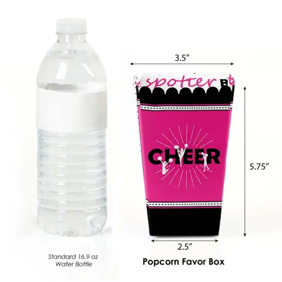 Big Dot of Happiness We've Got Spirit - Cheerleading - Birthday Party or Cheerleader Party Favor Popcorn Treat Boxes - Set of 12 {3}