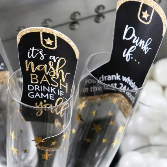 Big Dot of Happiness Drink If Game - Nash Bash - Nashville Bachelorette Party Game - 24 Count {6}