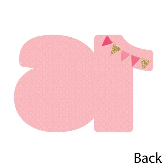 Big Dot of Happiness Sweet 16 - Shaped Thank You Cards - 16th Birthday Party Thank You Note Cards with Envelopes - Set of 12 {6}