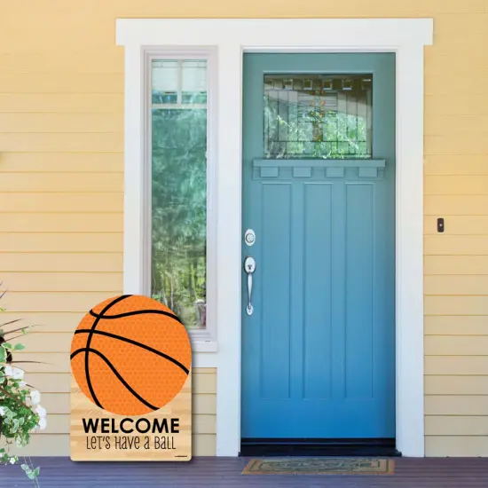 Big Dot of Happiness Nothin' but Net - Basketball - Party Decorations - Birthday Party or Baby Shower Welcome Yard Sign {6}