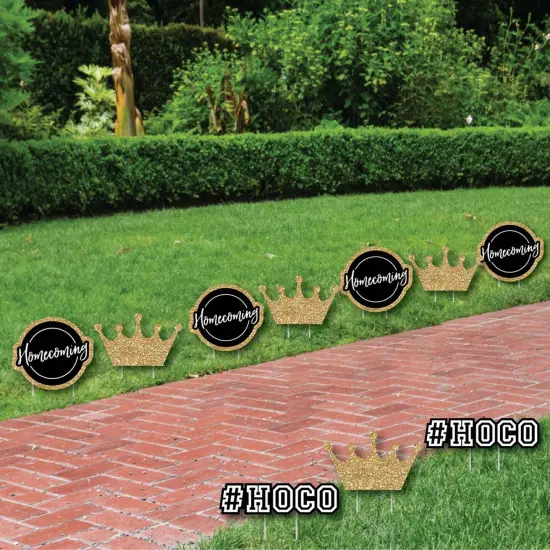 Big Dot of Happiness Hoco Dance - Crown Lawn Decorations - Outdoor Homecoming Yard Decorations - 10 Piece {4}