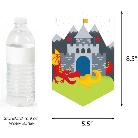 Big Dot of Happiness Calling All Knights and Dragons - Medieval Birthday Party Bunting Banner - Birthday Party Decorations - Happy Birthday {3}