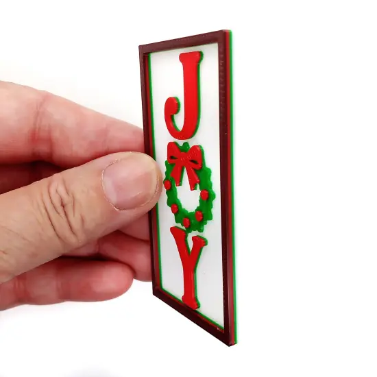 Miniature Christmas Decor for 1:12 Dollhouse, 4 pcs Wall Art, Adorabilities {2}