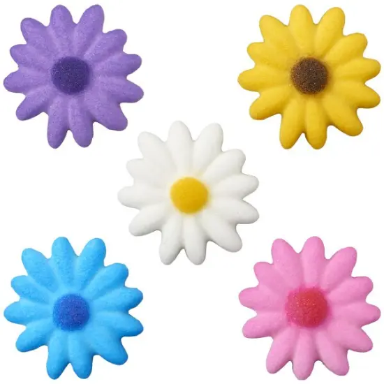 Medium Daisies Assortment Dec-Ons&reg; Decorations 12ct {1}