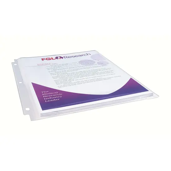 Clear Heavyweight Multi-Page Capacity Sheet Protectors, Holds 8-1/2" x 11" Sheets, Top Load, 25 Per Pack, 3 Packs {5}