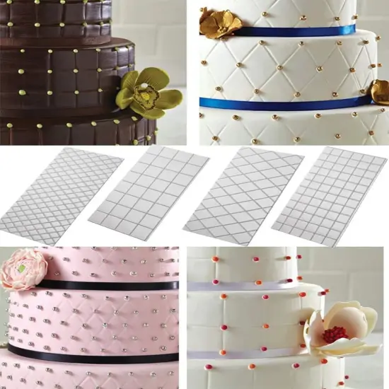 CK Products Icing Impression Mat Diamond & Square Assortment 4 pk {2}