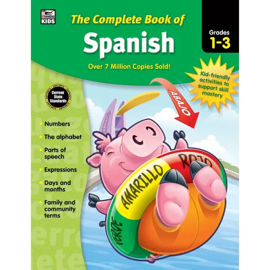 The Complete Book of Spanish Workbook, Grade 1-3, Paperback {1}