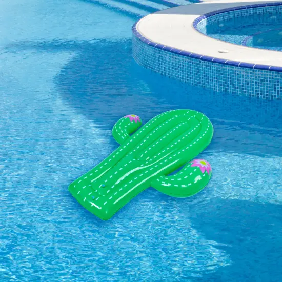 Pool Central Inflatable Jumbo Cactus Shaped Pool Float - 5.75' - Green {3}