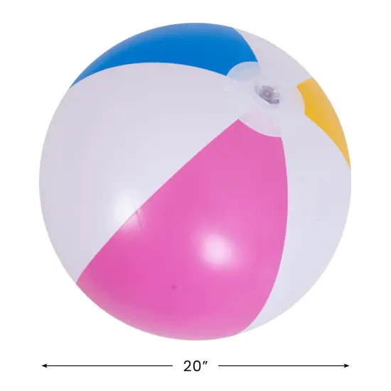 Pool Central Inflatable 6-Panel Swimming Pool Beach Ball- 20" Multi {5}