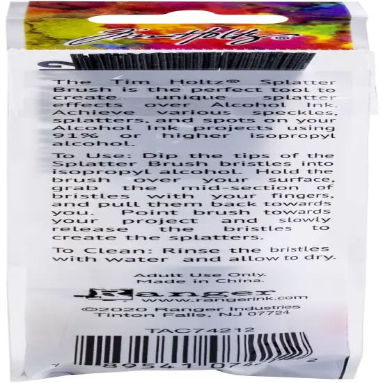 Tim Holtz Distress Alcohol Ink Splatter Brush-3" Bristle W/ 4" Handle {2}