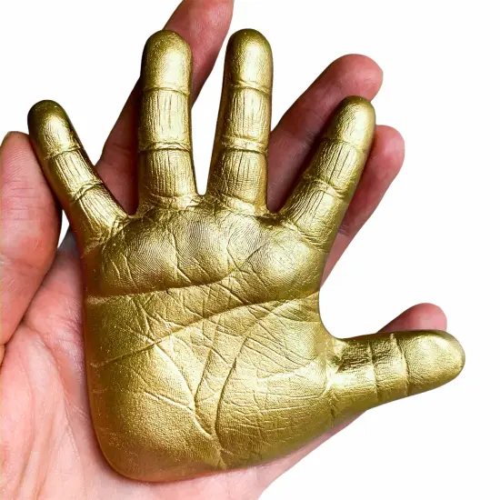 Sweet Memories baby hands and feet casting kit for babies 0-9 months old, makes 2-8 casts Gold {1}