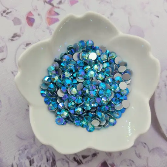 Aqua AB - KiraKira Glass Rhinestones by CrystalNinja {1}